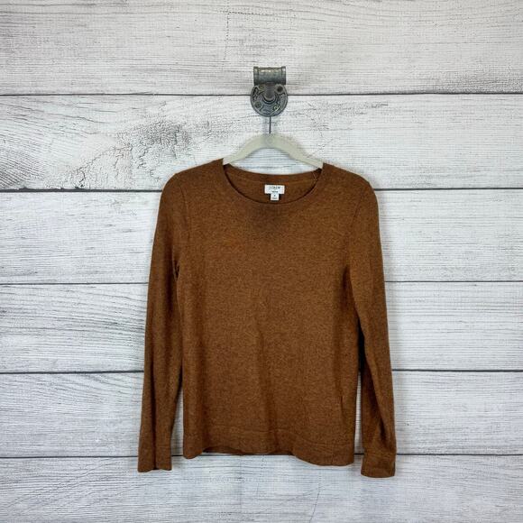 J.Crew Factory Women's Tan Teddie Merino Wool Blend Sweater Size Small - Picture 1 of 11